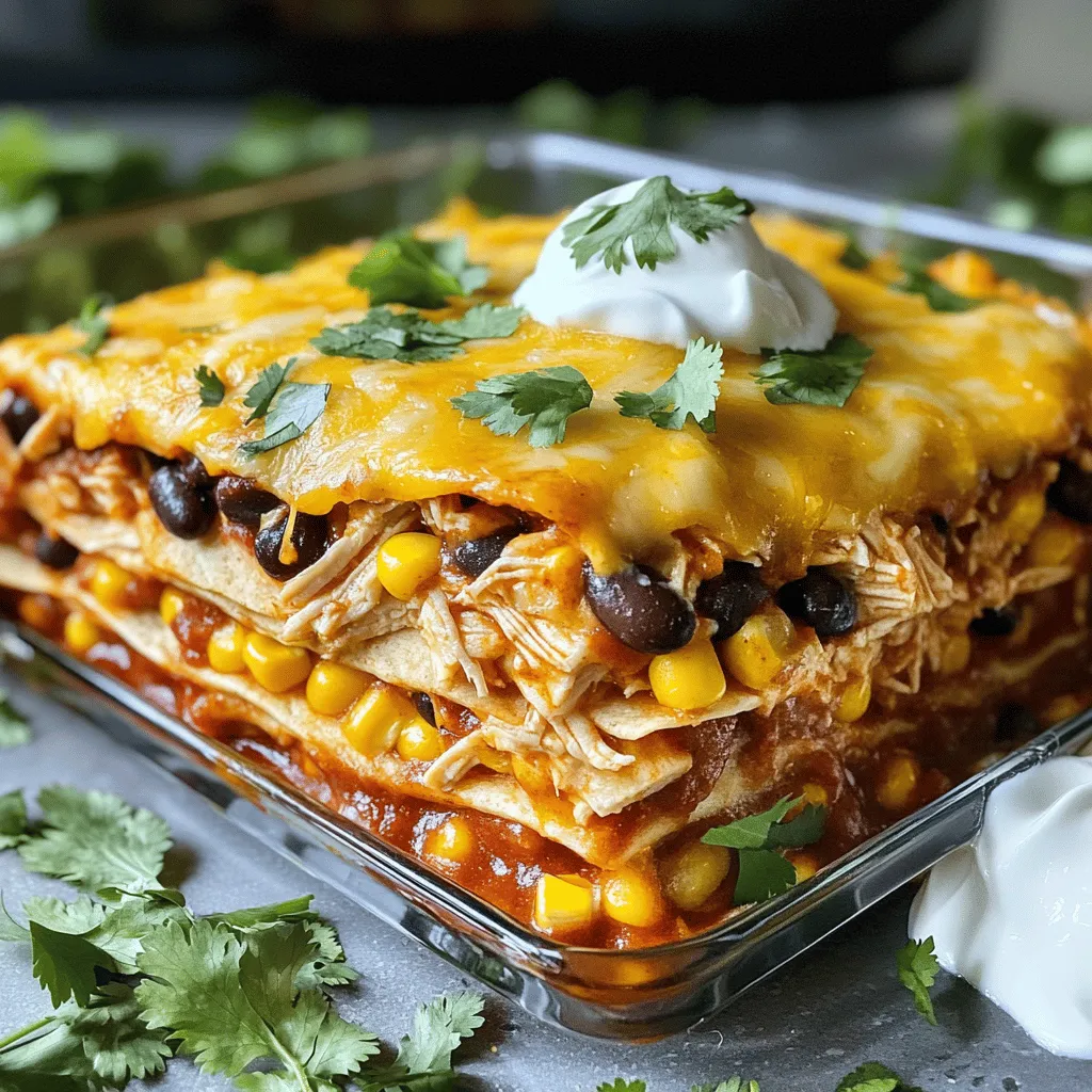 Savory Chicken Enchilada Casserole Easy Family Meal