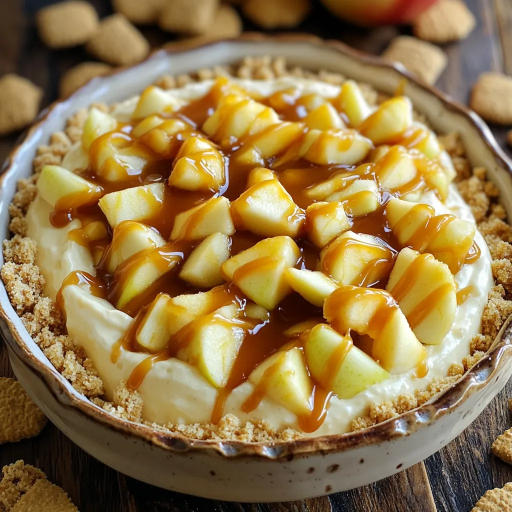 Salted Caramel Apple Cheesecake Dip Delightful Treat