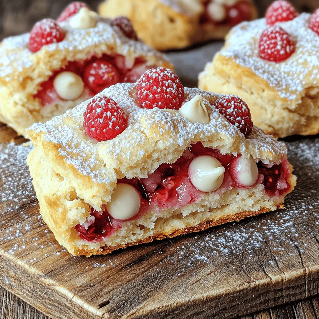 White Chocolate Raspberry Scones Delightful Treats