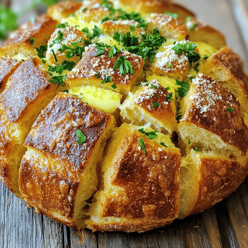 Garlic Parmesan Pull-Apart Bread Tasty and Simple Dish