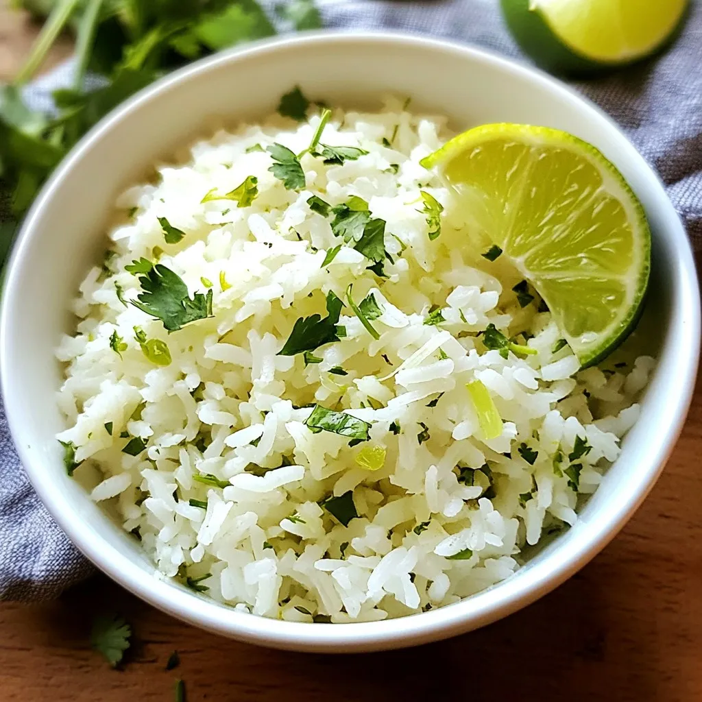 Zesty Cilantro Lime Rice Flavorful and Fresh Side Dish
