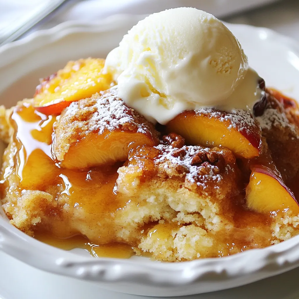 Peach Cobbler Dump Cake Simple and Delicious Treat