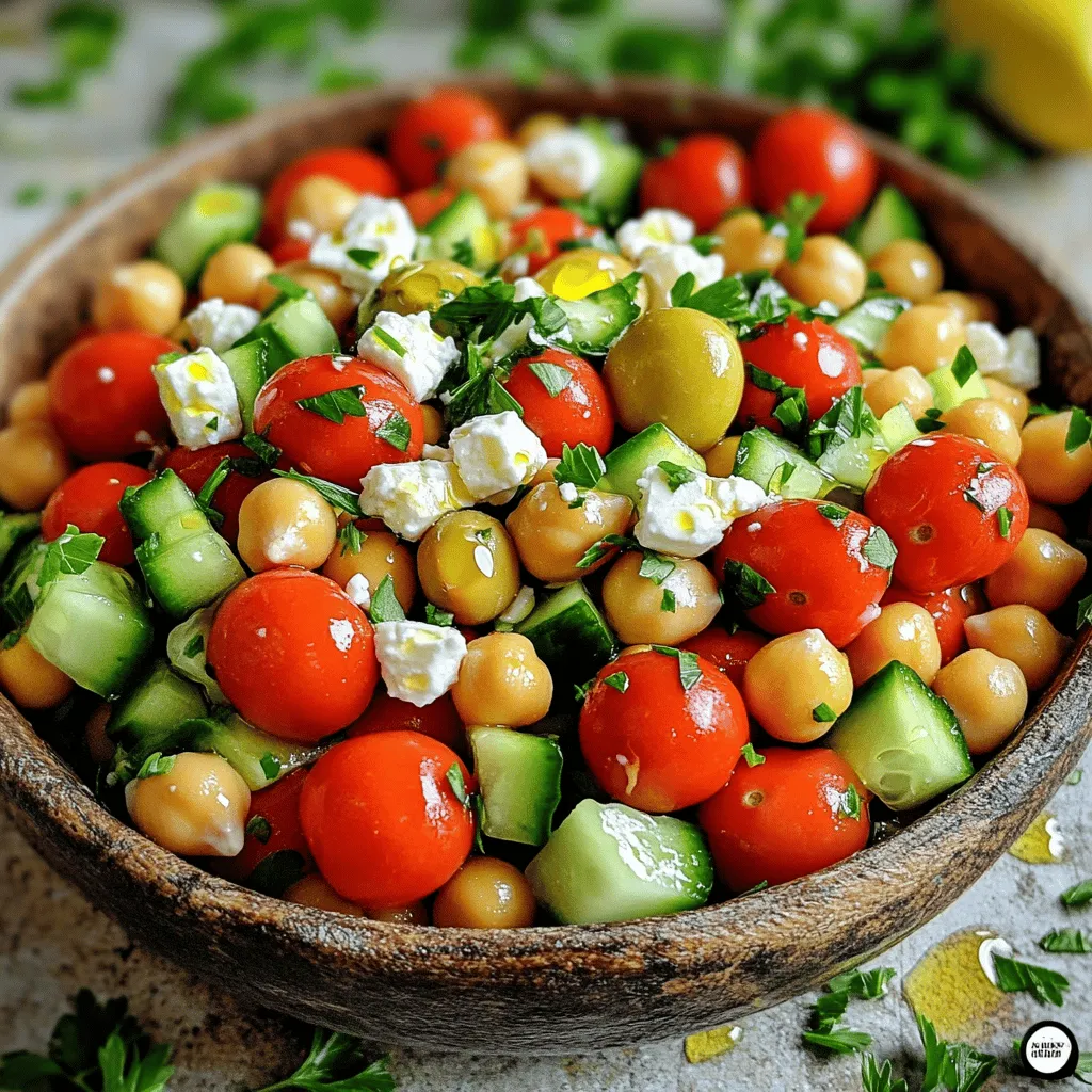 Mediterranean Chickpea Salad Fresh and Flavorful Dish