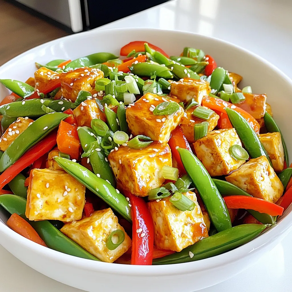 Spicy Garlic Tofu Stir Fry Flavorful and Easy Recipe