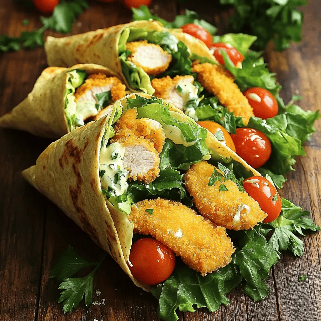 Chicken Caesar Wraps Quick and Tasty Meal Idea