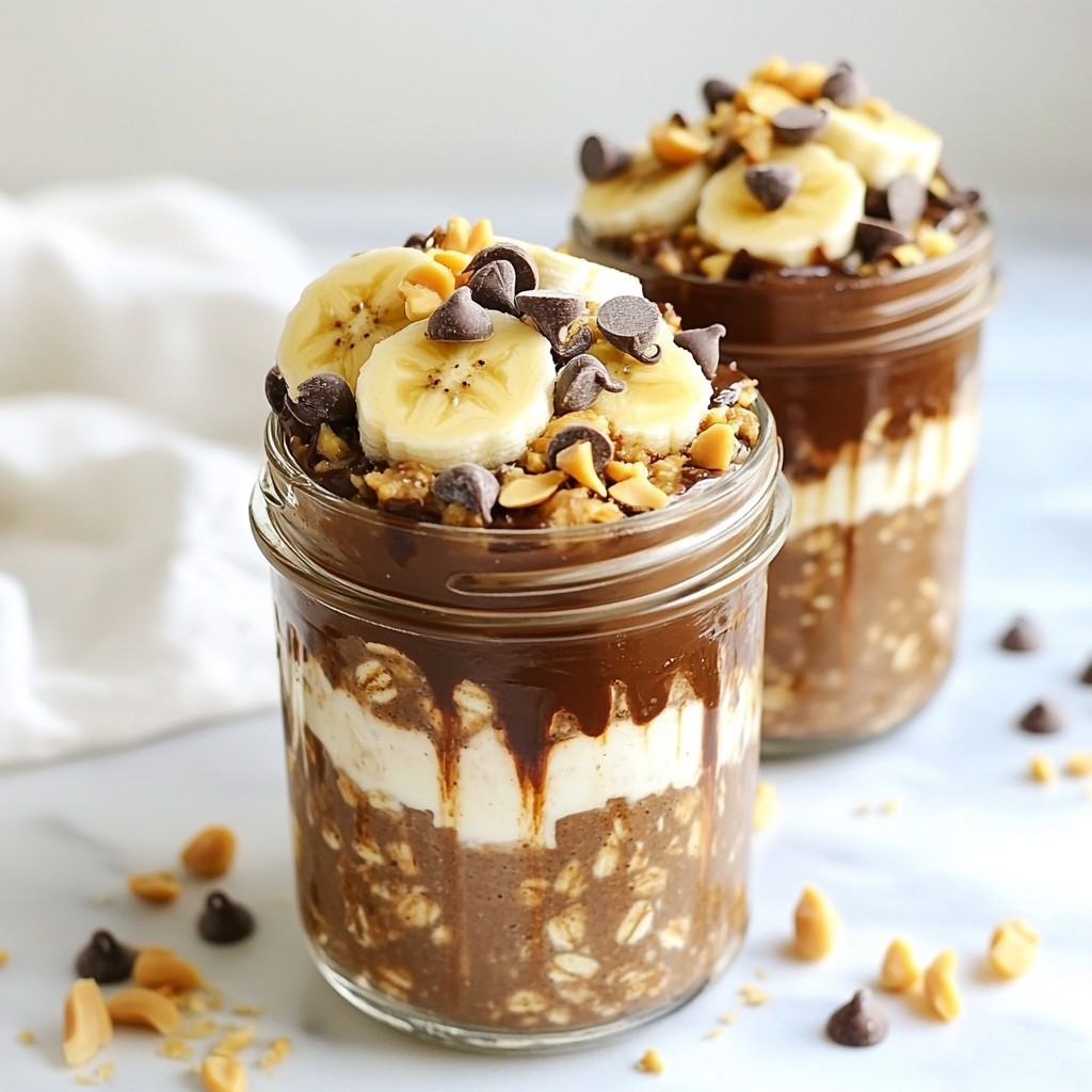 Chocolate Peanut Butter Overnight Oats Simple Recipe