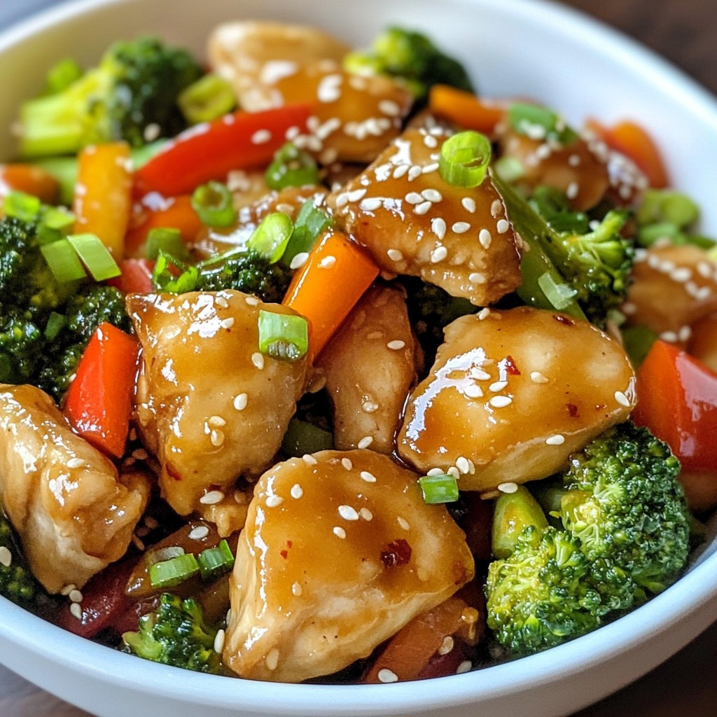 Honey Garlic Chicken Stir Fry Flavorful One-Pan Meal