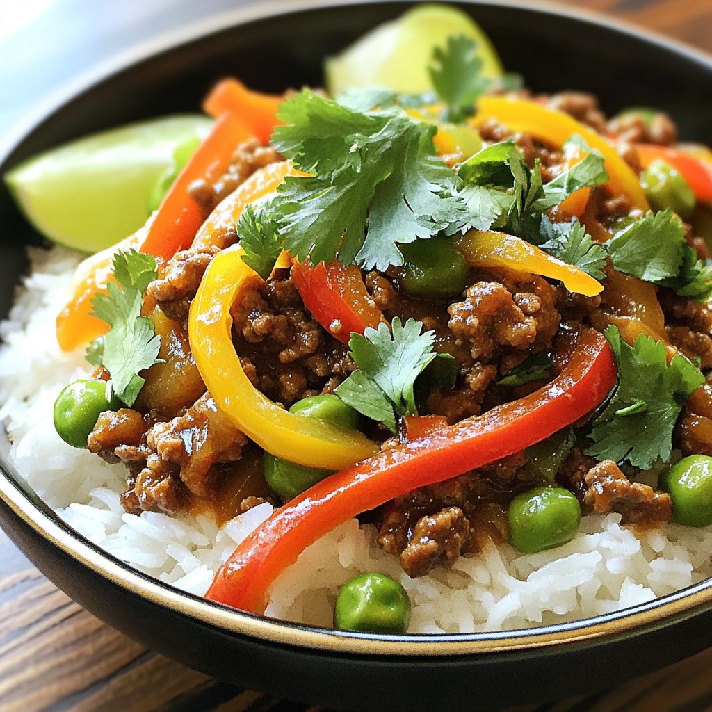 Spicy Thai Ground Beef Stir Fry Flavorful Weeknight Meal