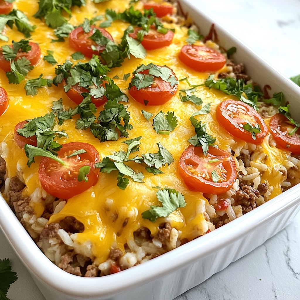 Cheesy Beef and Rice Casserole Recipe to Savor