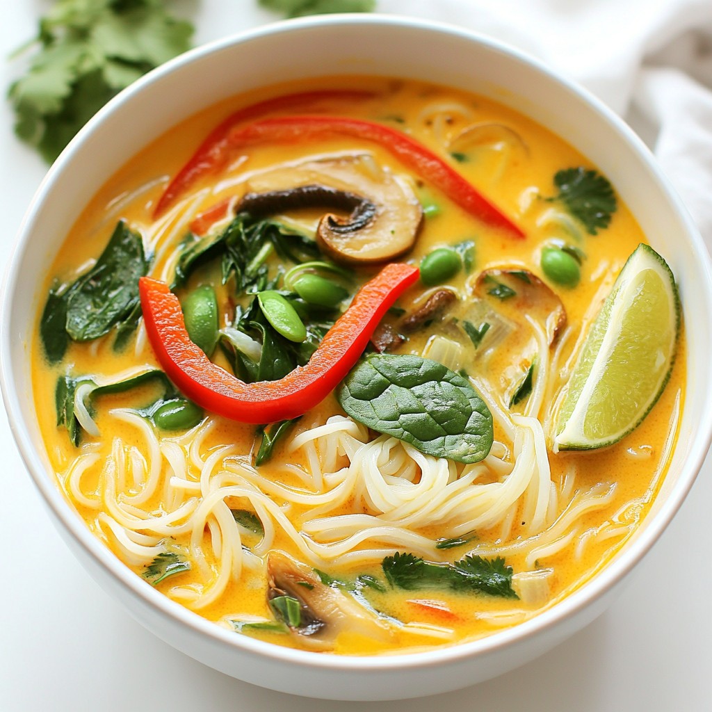 Thai Coconut Curry Noodle Soup Delightful and Easy Recipe