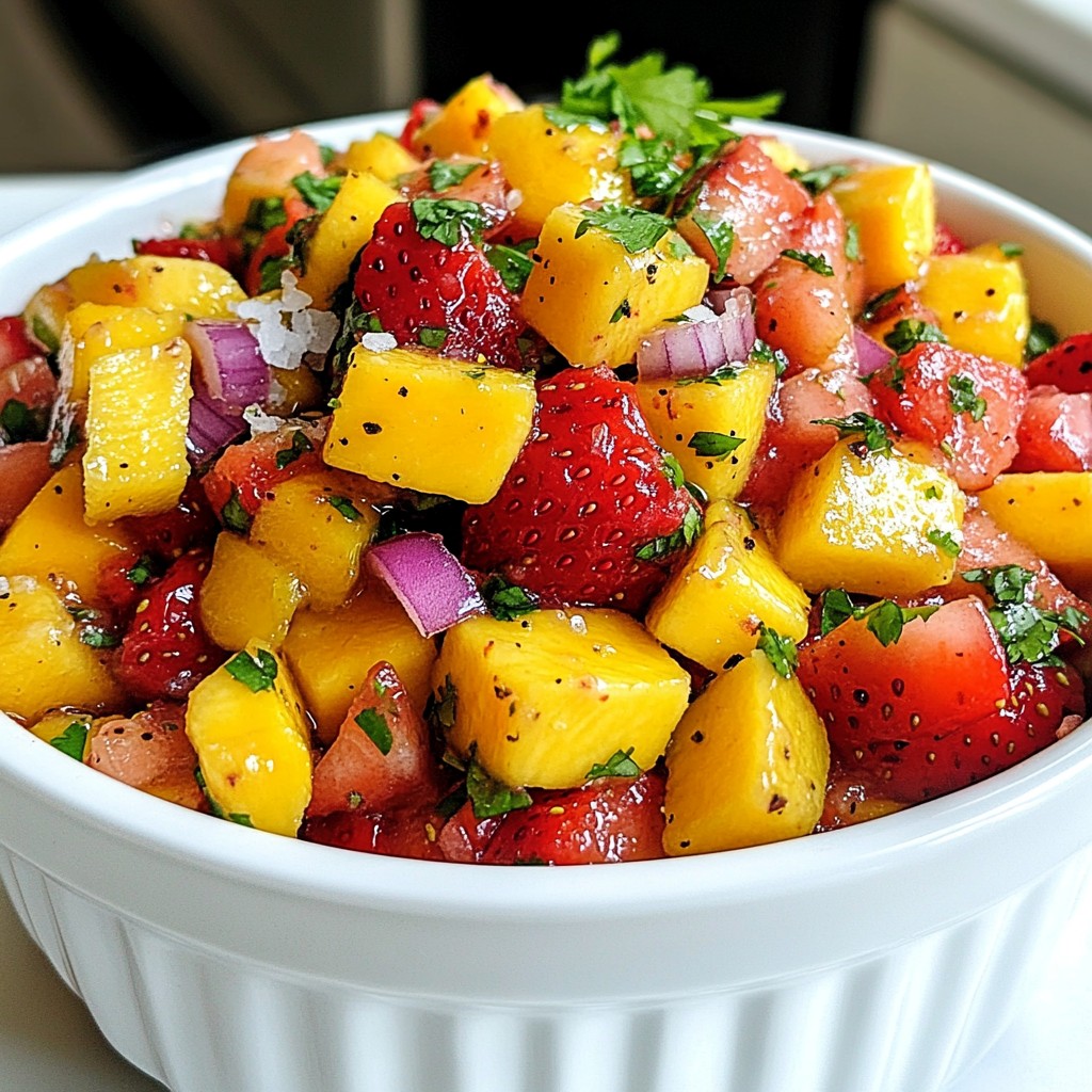 Strawberry Mango Salsa Fresh and Flavorful Dip