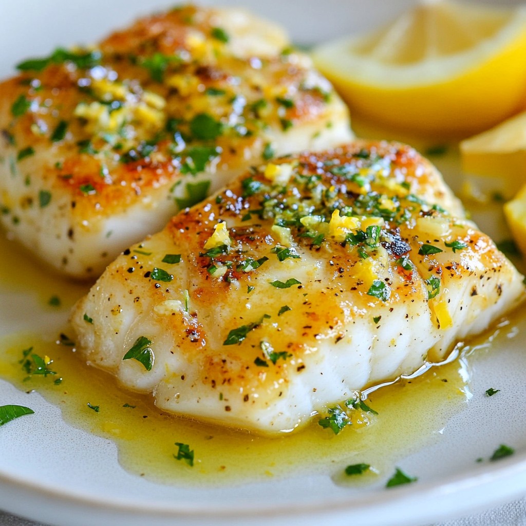 Lemon Garlic Butter Cod Savory and Simple Recipe