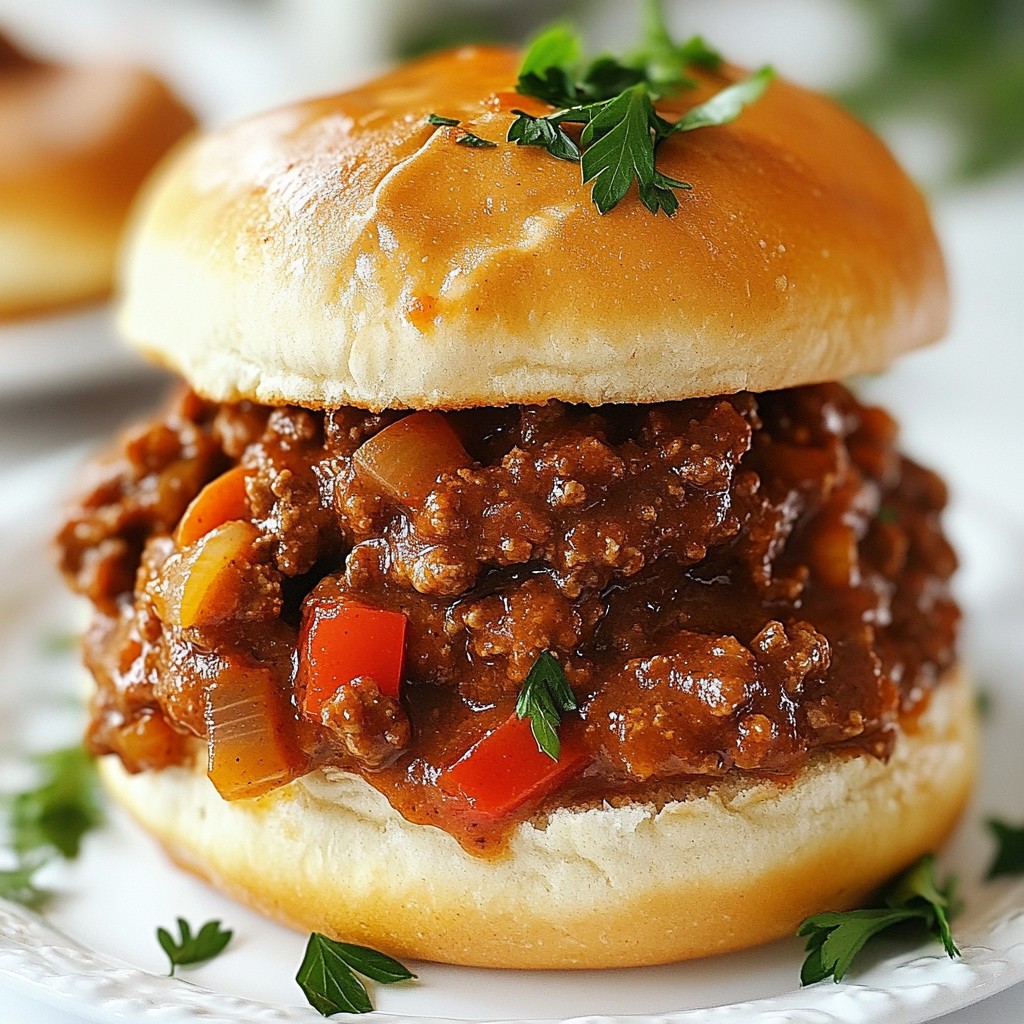 Tangy Ground Beef Sloppy Joes Flavorful Family Meal