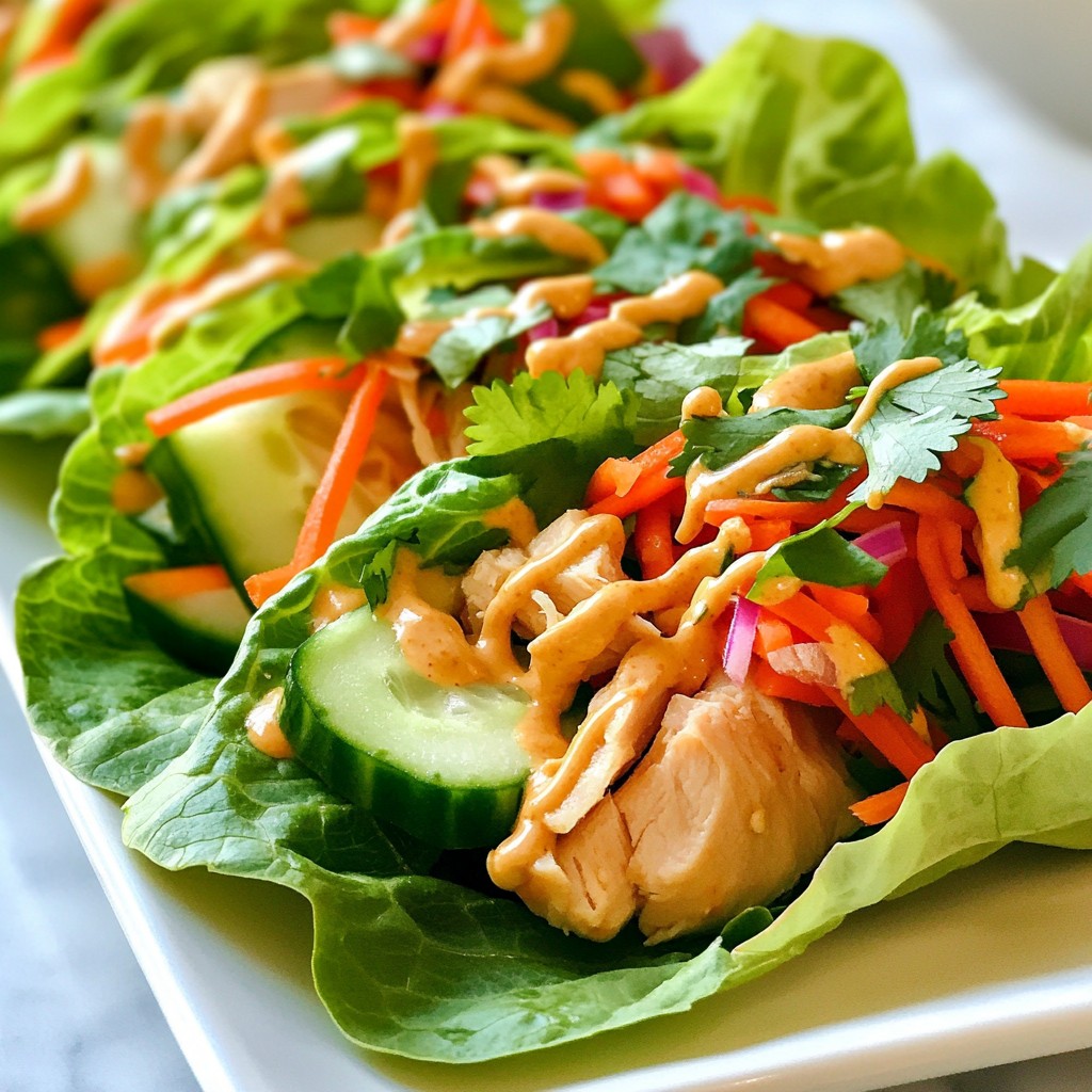 Spicy Thai Peanut Chicken Wraps Flavorful Weeknight Meal