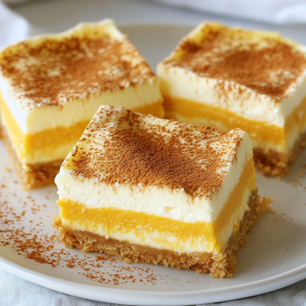 Pumpkin Spice Cheesecake Bars Decadent Fall Treat