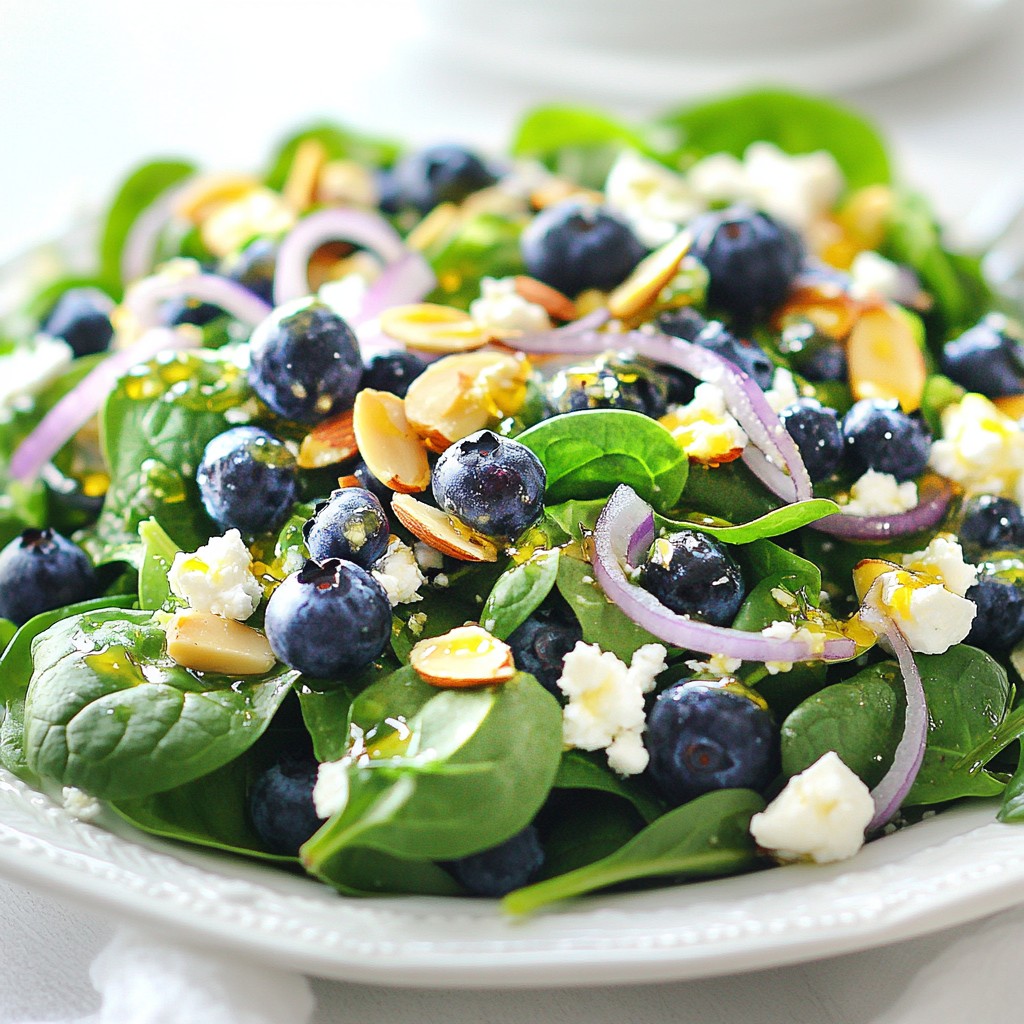 Blueberry Almond Power Salad Fresh and Easy Recipe