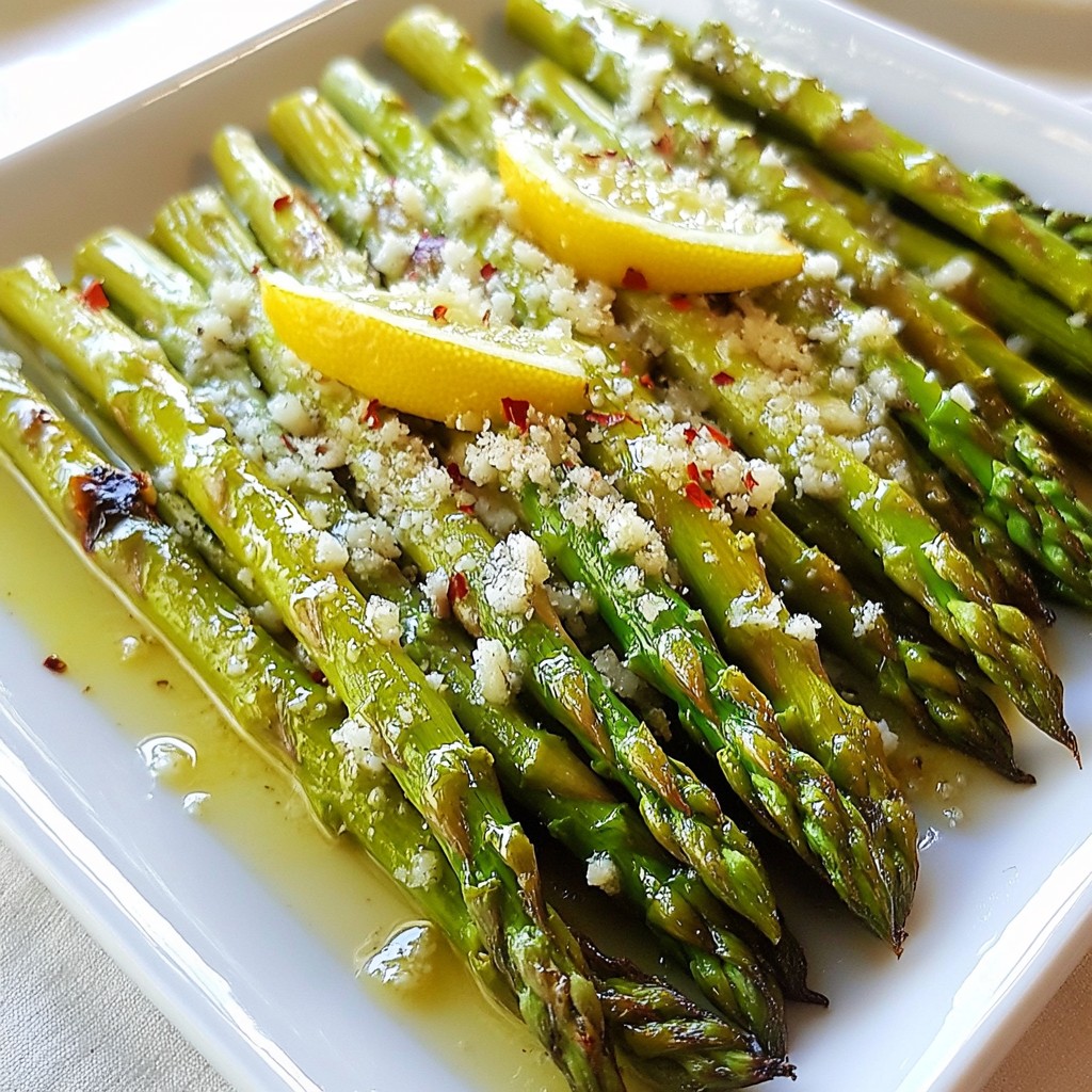 Lemon Garlic Roasted Asparagus Flavorful Side Dish