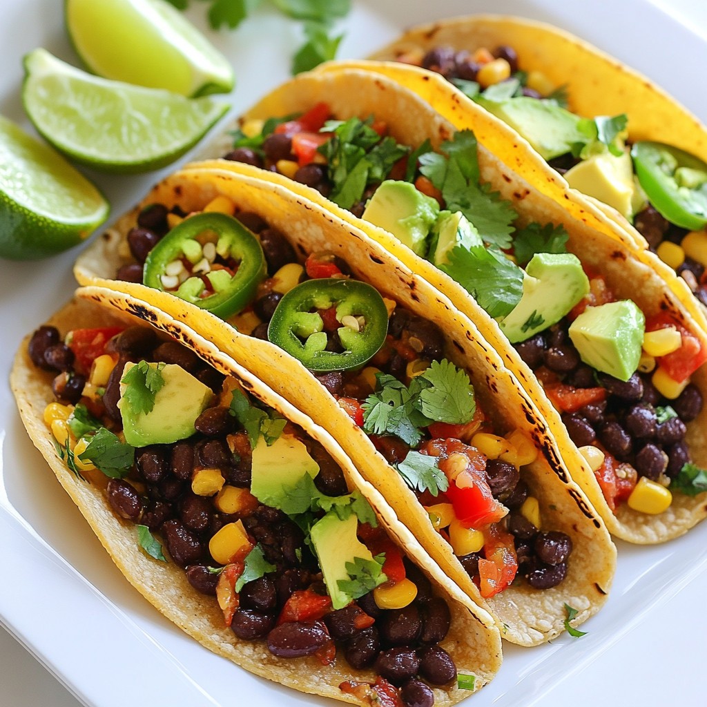 Spicy Black Bean Tacos Flavorful and Easy Recipe