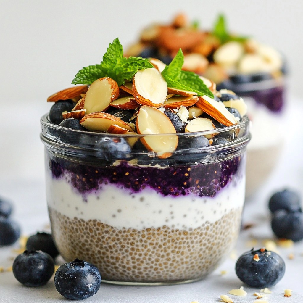 Blueberry Almond Chia Pudding Smooth and Simple Dish
