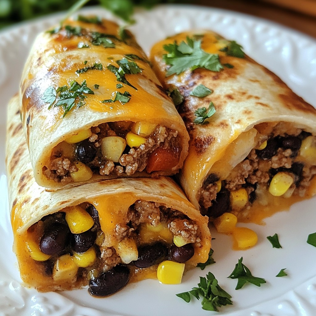 Affordable Ground Beef and Bean Burritos Recipe
