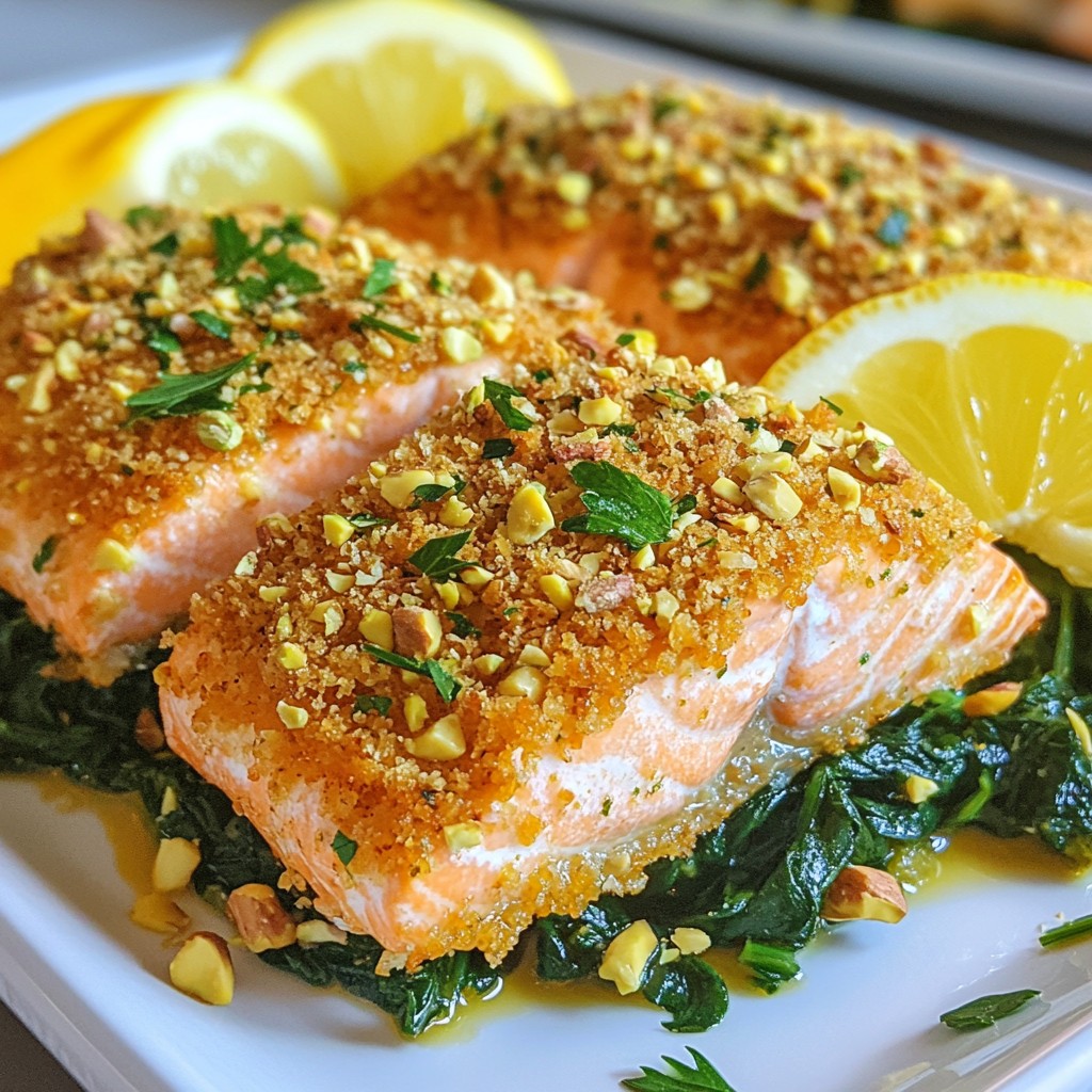 Pistachio Crusted Salmon Flavorful and Healthy Dish