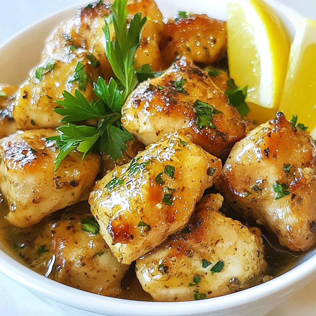 Garlic Butter Chicken Bites Simple and Delicious Recipe