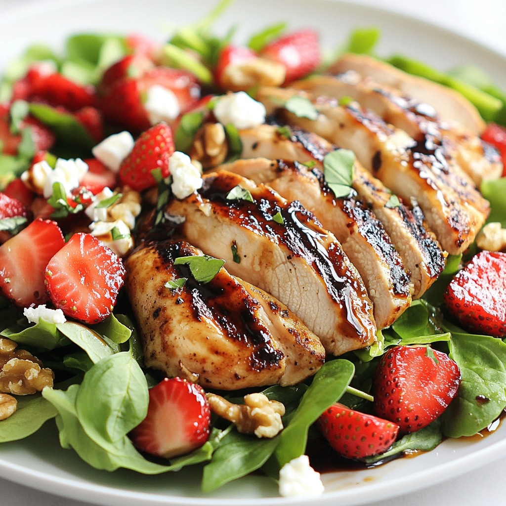 Balsamic Strawberry Chicken Salad Fresh and Flavorful