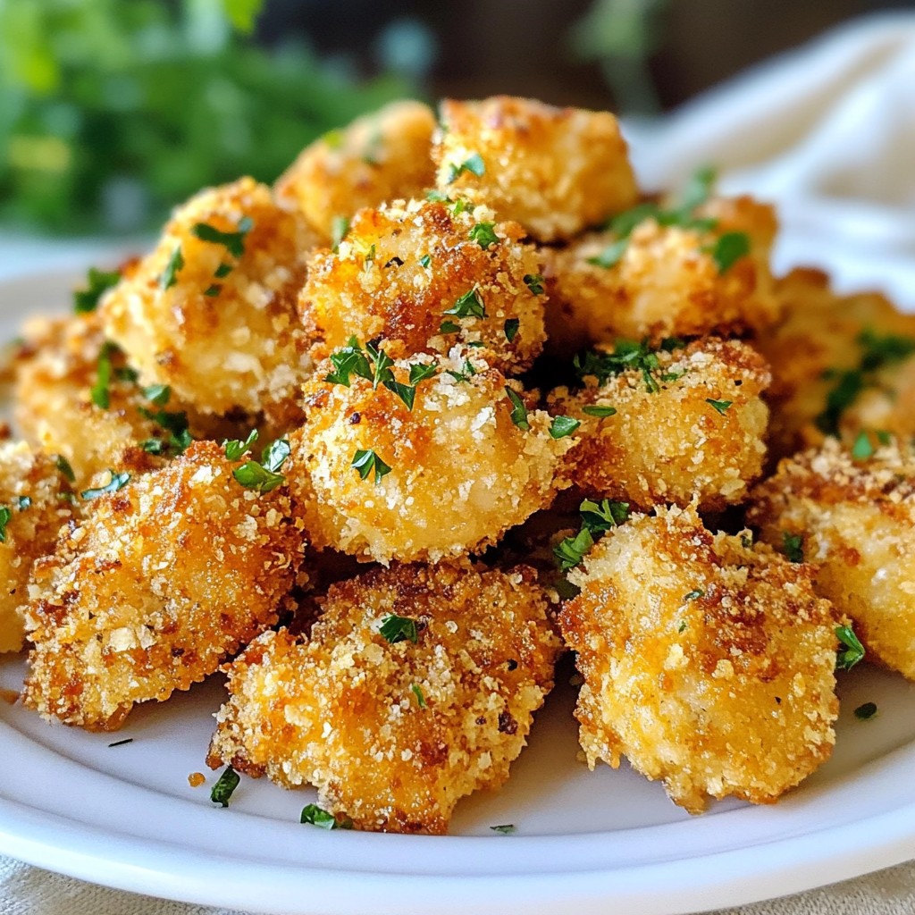Garlic Parmesan Chicken Bites Flavorful Snack Idea
