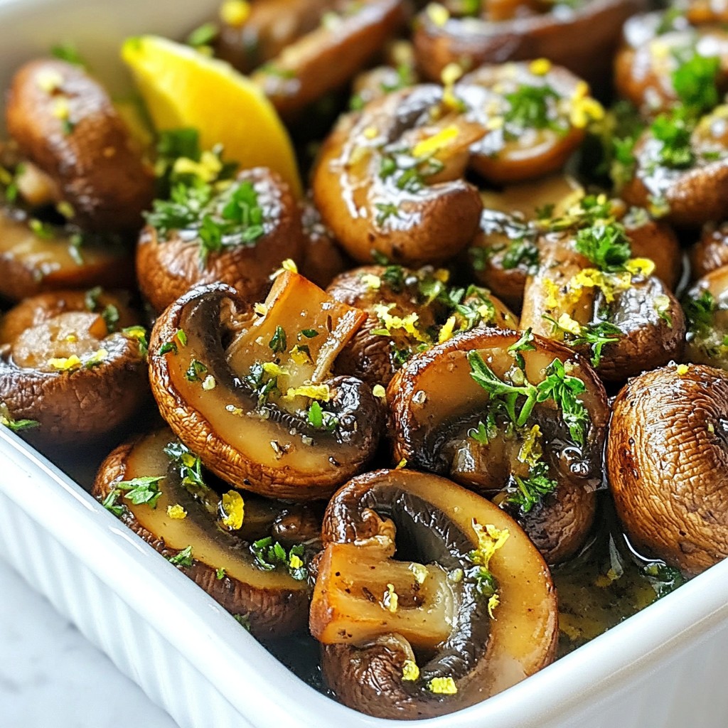 Garlic Butter Roasted Mushrooms Savory and Simple Dish
