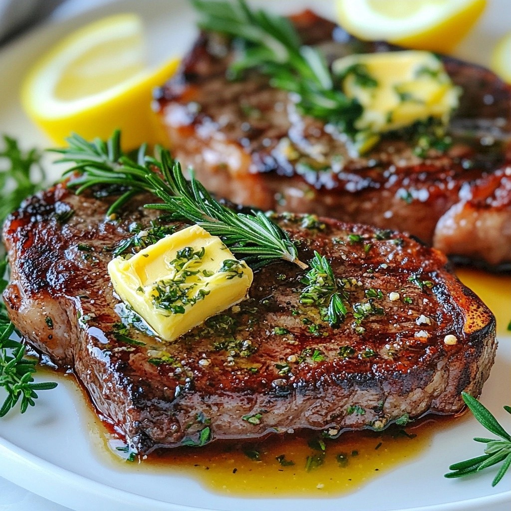 Seared Steak with Herb Butter Flavor Boosting Recipe