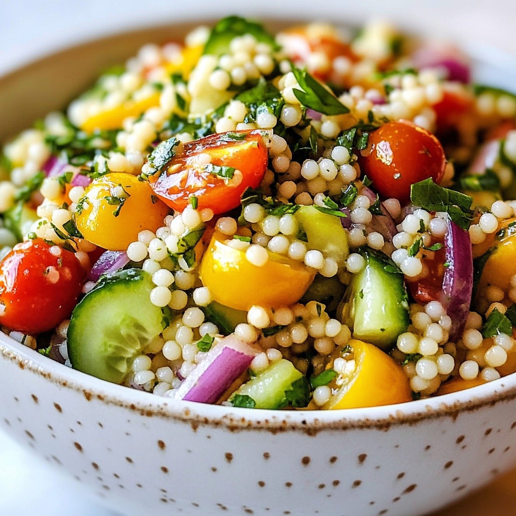 Lemon Herb Couscous Salad Refreshing and Easy Recipe