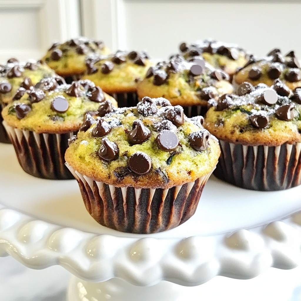Chocolate Chip Zucchini Muffins Tasty and Simple Treat