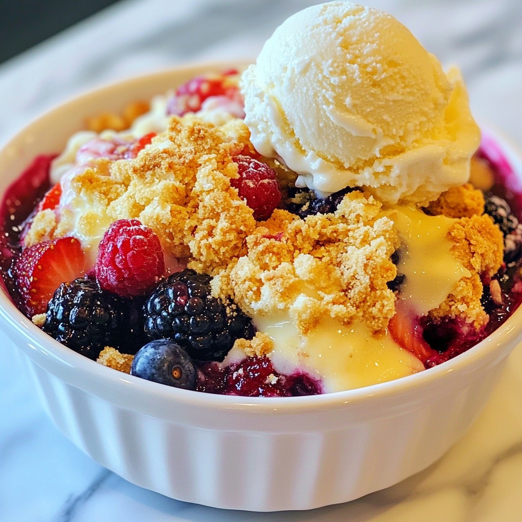 Mixed Berry Cobbler Simple and Flavorful Dessert