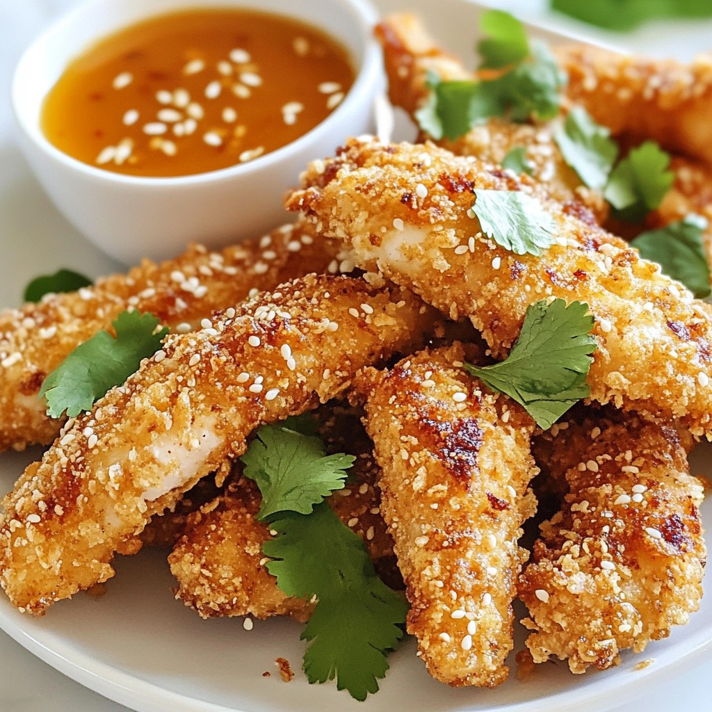 Crispy Sesame Chicken Tenders Easy and Tasty Meal