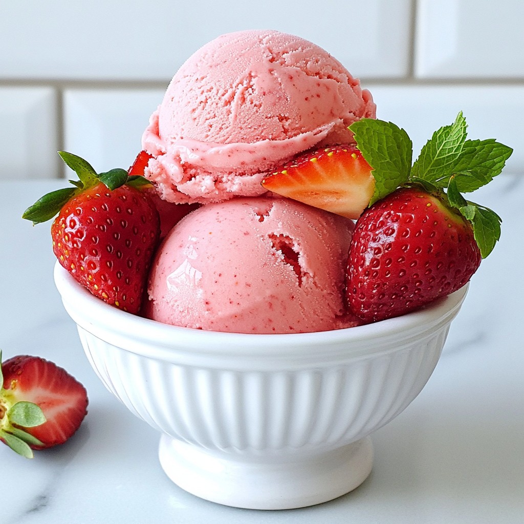Strawberry Lemonade Sorbet Refreshing Easy Recipe