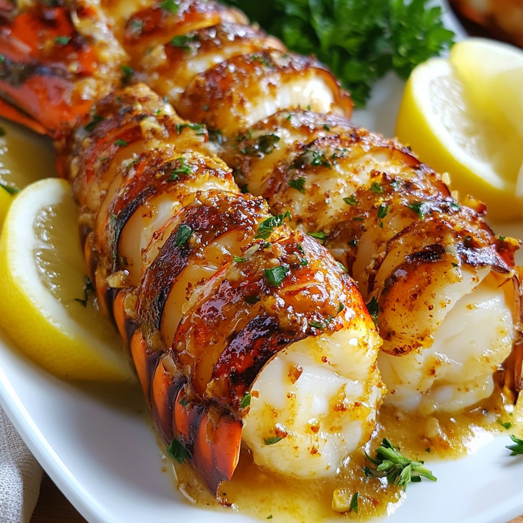 Garlic Butter Lobster Tails Flavorful Seafood Delight