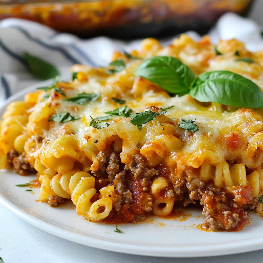 Savory Ground Beef and Pasta Bake Easy Family Meal