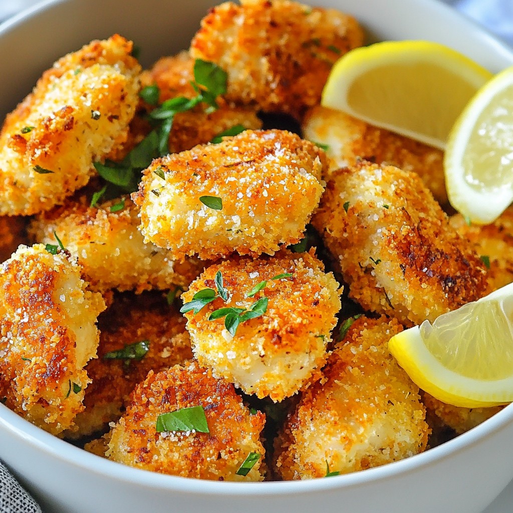 Parmesan Herb Crusted Chicken Nuggets Crispy Delight