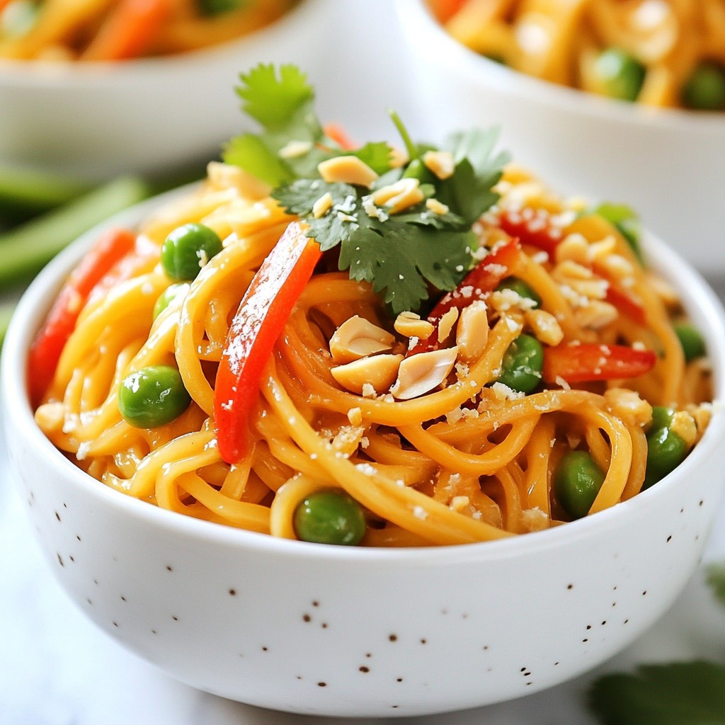 Spicy Thai Peanut Noodles Flavorful and Quick Recipe