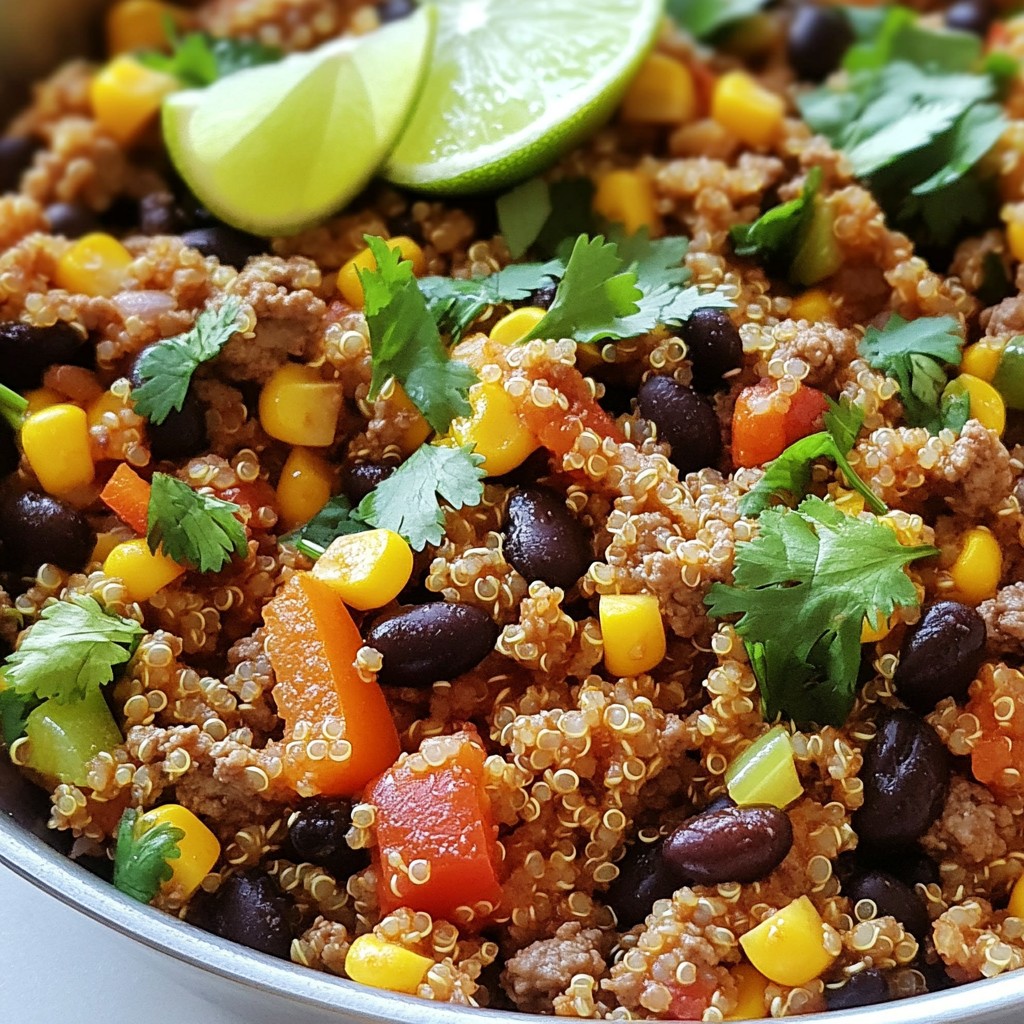 Spicy Ground Beef and Quinoa Skillet Flavor Boost