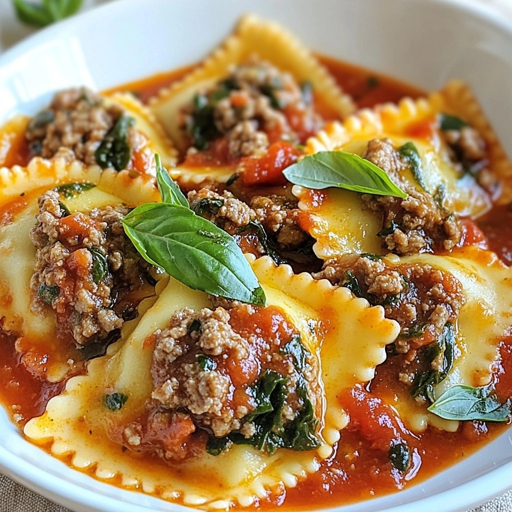 Ground Beef and Spinach Ravioli Delightful Recipe
