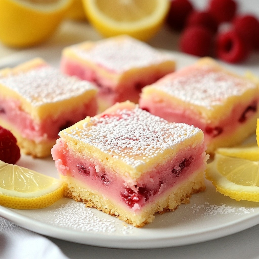 Raspberry Lemonade Bars Flavorful and Simple Treat