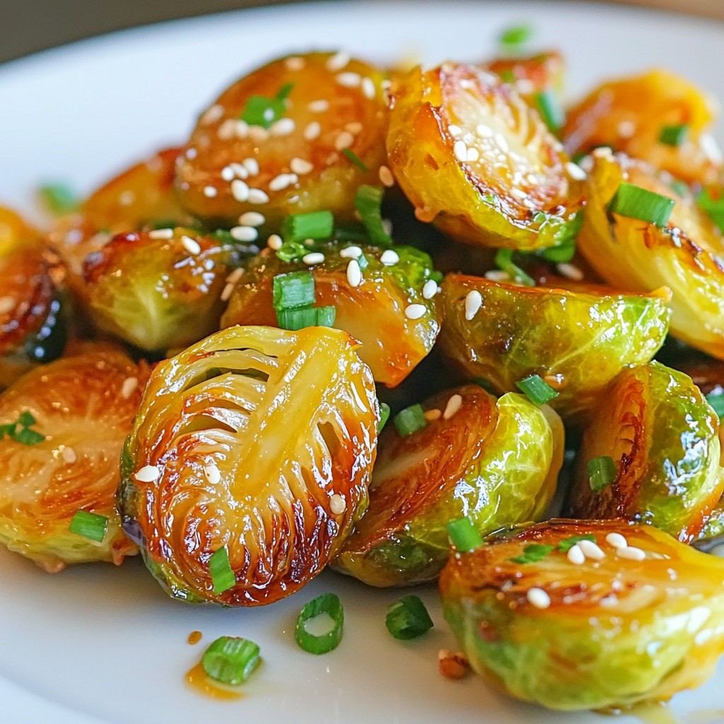 Honey Sriracha Brussels Sprouts Tasty Roasted Delight