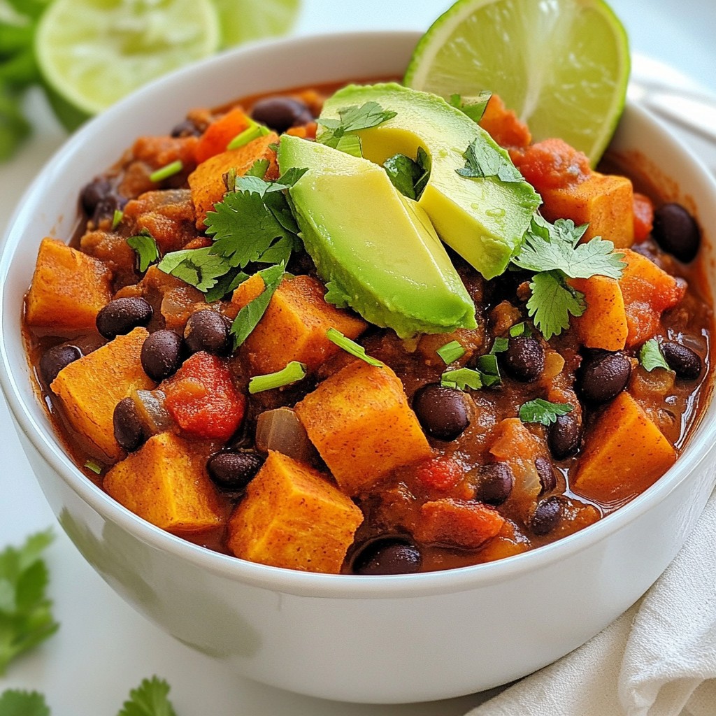 Sweet Potato Black Bean Chili Flavorful Comfort Meal