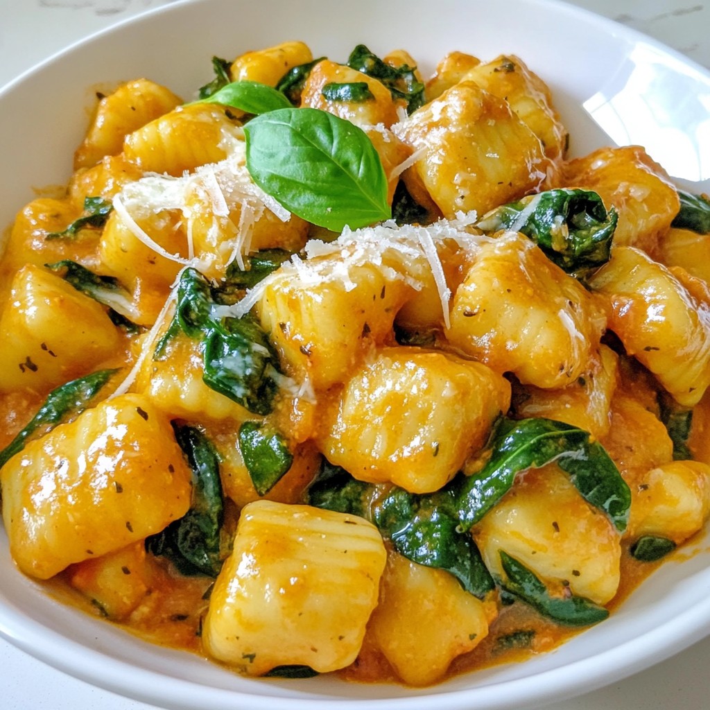 Creamy Tomato Spinach Gnocchi Easy Weeknight Meal