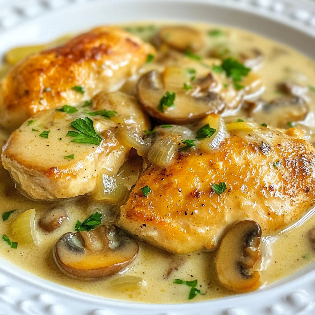 Creamy Mushroom Chicken Skillet Easy One-Pan Meal