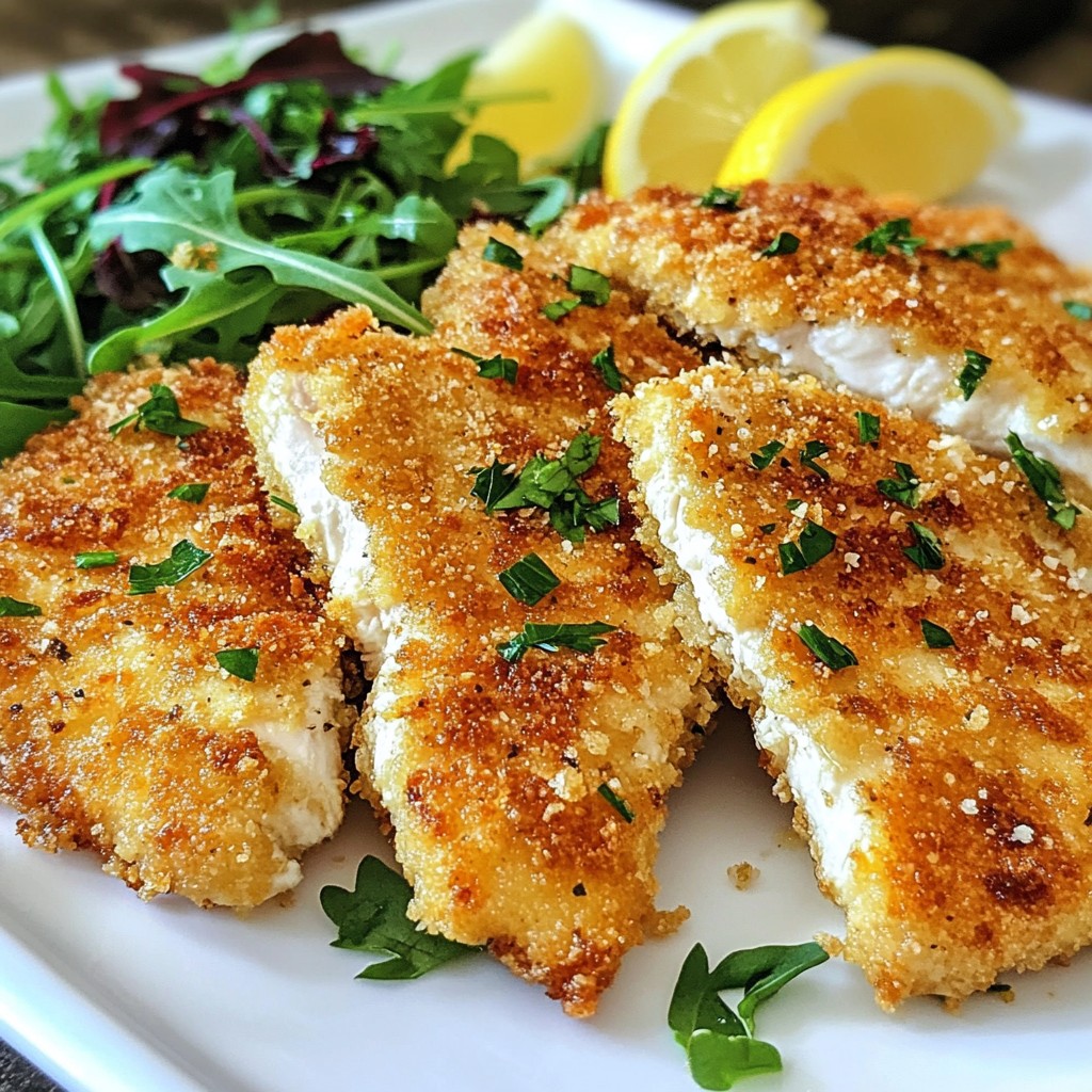 Parmesan Crusted Chicken Cutlets Crispy and Juicy