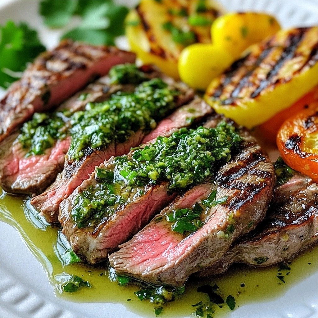 Grilled Chimichurri Sirloin Steak Flavor Explosion