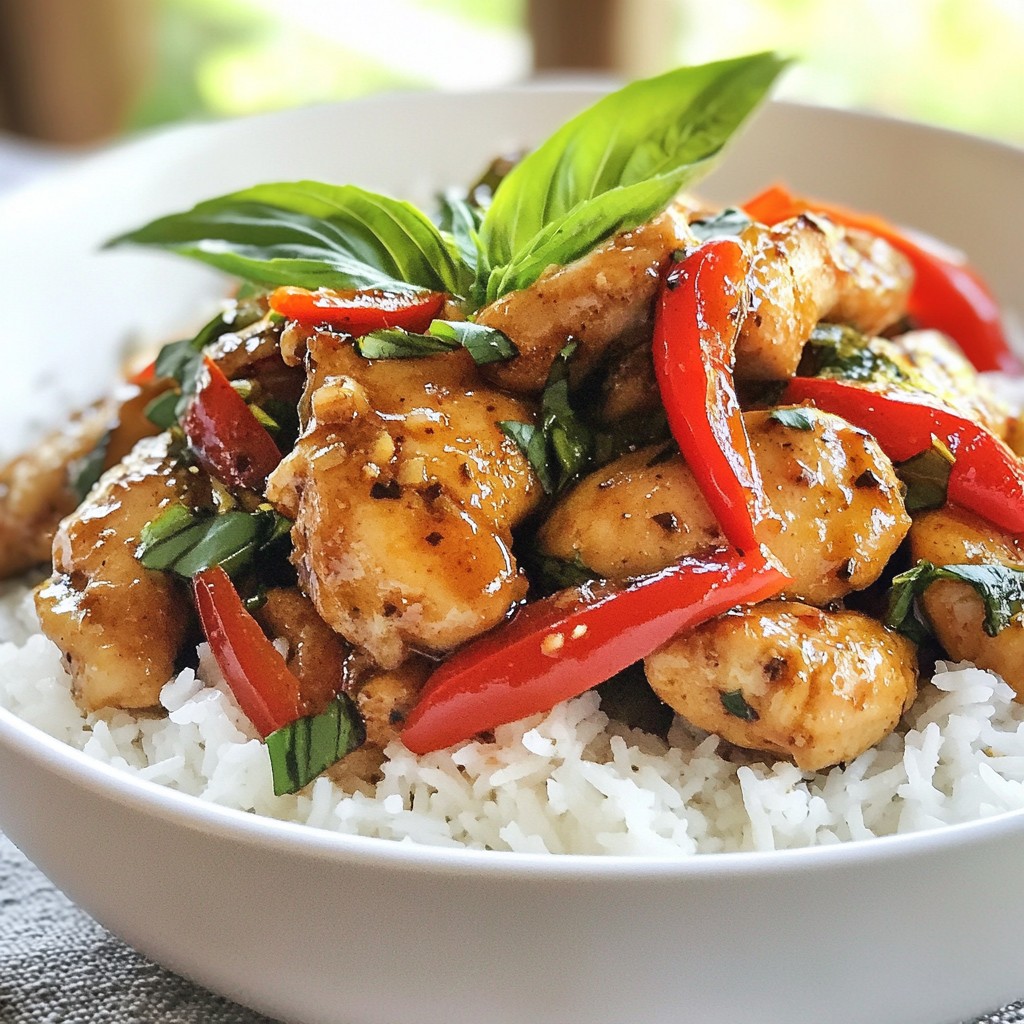 Spicy Thai Basil Chicken Flavorful and Easy Recipe