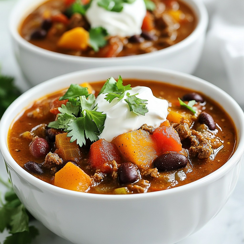 Savory Slow Cooker Beef and Pumpkin Chili Delight